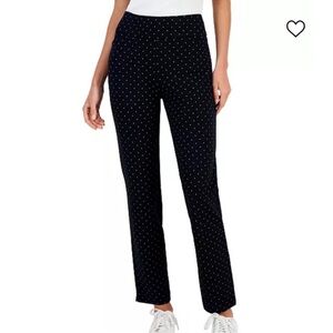 Philosophy Festive‎ Black Gold Dotted Pull On Tummy Control Sz 2X Pants